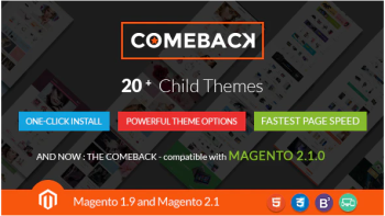 Comeback Multi purpose Creative Magento Themes Bundle
