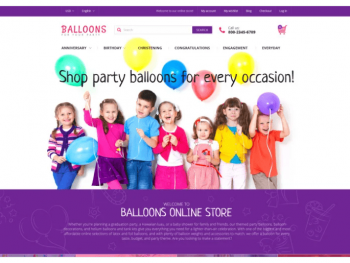 Festive Balloons Magento Theme