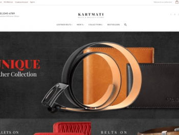 Kartmati Leather Goods Accessories Magento Theme