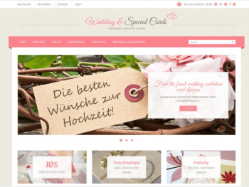Special Occasion Cards Magento Theme