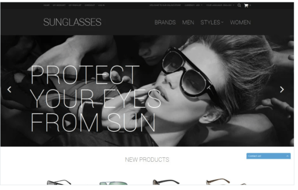 Sunglasses Shop Magento Theme2
