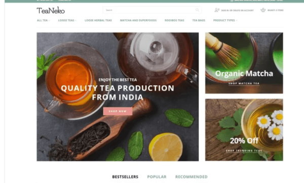 TeaNeko Tea Website Magento Theme