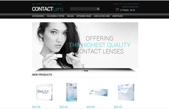 Vision Contact Lenses Magento Theme