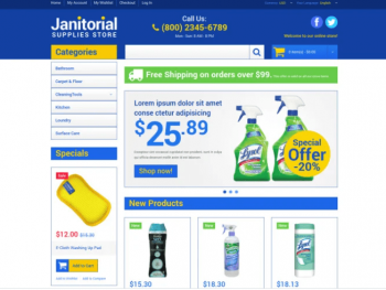 Cleaning Supplies Store Magento Theme