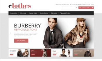 Clothes for Any Weather Magento Theme