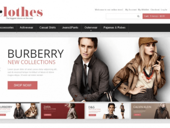 Clothes for Any Weather Magento Theme