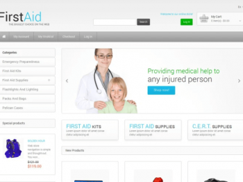 First Aid Store Magento Theme