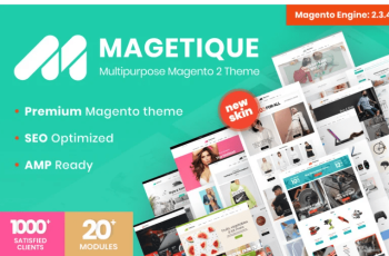 Magetique AMP Ready Multipurpose Magento 2 Theme