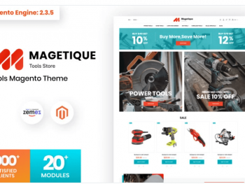 Magetique Tools Store Magento Theme