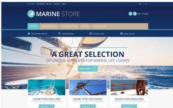 Marine Store Magento Theme 1