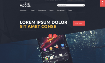 Mobile Phones and Accessories Magento Theme 1