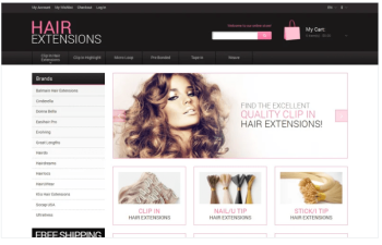 Natural Hair Extensions Magento Theme