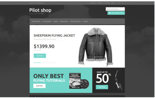 Online Pilot Store Magento Theme
