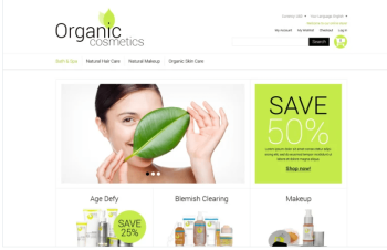 Organic Cosmetics Magento Theme