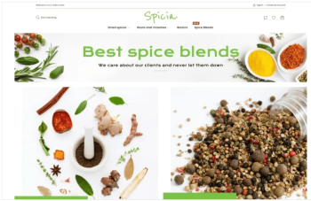 Spicia Spices Online Store Template Magento Theme